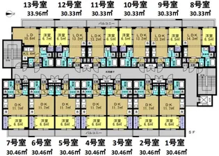 大阪府大阪市東住吉区住道矢田5【マンション】の間取り