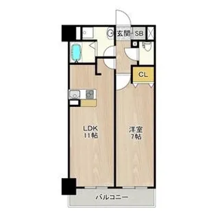 CITY SPIRE新神戸【6階】の間取り