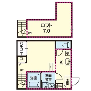 ステラ清水新地【2階】の間取り