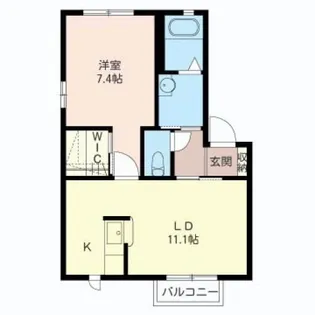 ヴィラポレールB【2階】の間取り