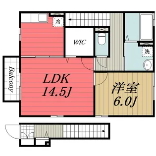 千葉県成田市並木町【アパート】の間取り