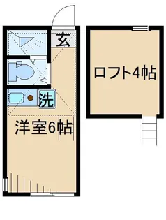 ユナイト日吉ポルトフィーノ【1階】の間取り