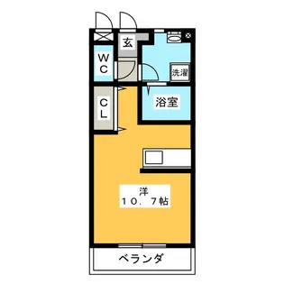 サンサンハイムII【1階】の間取り