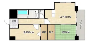 大阪府大阪市城東区成育2【マンション】の間取り