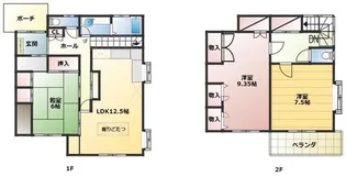 東京都東村山市萩山町3【一戸建】の間取り