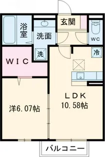 コンフォートTIII【1階】の間取り