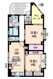 SELECT神楽坂 セレクト神楽坂【2階】の間取り