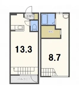 エフォート北郷B【2階】の間取り