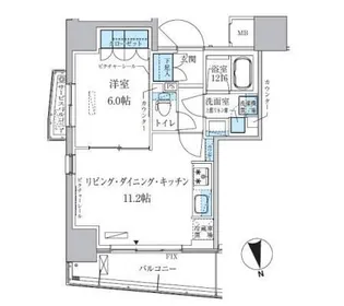 東京都台東区松が谷4【マンション】の間取り