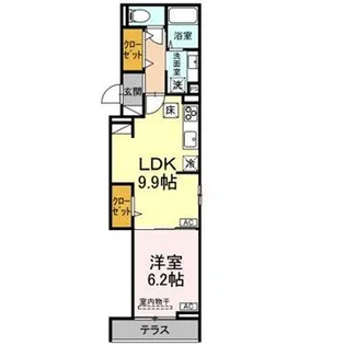 東京都府中市若松町1【アパート】の間取り