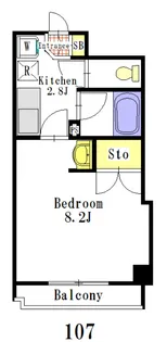 グランソール東照宮【1階】の間取り