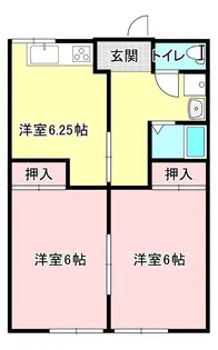 たけしハイツ【1階】の間取り