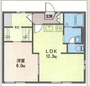 コーポ中松【1階】の間取り