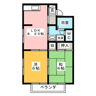 エクセルアオキ【2階】の間取り