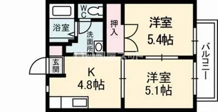 コンフォート【2階】の間取り
