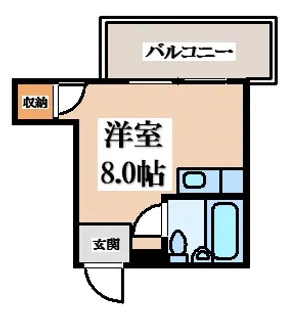 ロータリーマンション稲田【2階】の間取り