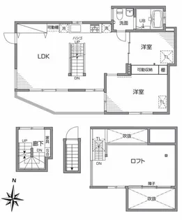 グランエッグス自由が丘W【3階】の間取り