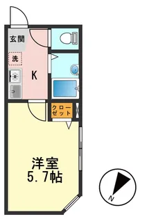 東京都葛飾区東新小岩8【アパート】の間取り