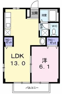コーポ竹内II【2階】の間取り