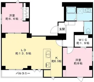 フラッツ平河町(TOKYO ZERO EMISSION HOUSE)【3階】の間取り