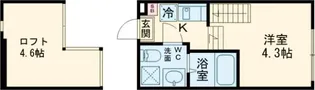 ヴィラ竹ノ塚【2階】の間取り