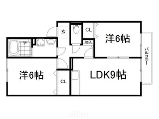 セジュール妙楽【1階】の間取り