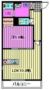 埼玉県さいたま市中央区下落合7【アパート】の間取り