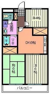 ハイデンス上の宮I【2階】の間取り
