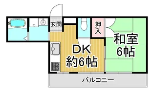 兵庫県尼崎市立花町1【アパート】の間取り