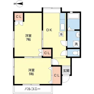 フローレンス【2階】の間取り