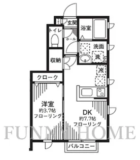 東京都世田谷区経堂3【アパート】の間取り