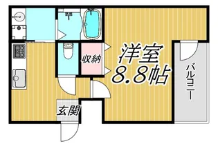 1Kの間取り画像