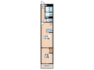 小豆沢レジデンス【1階】の間取り