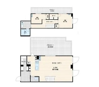 Fullea代々木【5階】の間取り