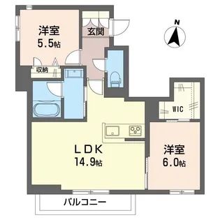 トルシーヌ下落合【2階】の間取り