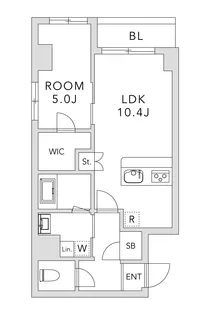 クレアーレ上目黒諏訪山【1階】の間取り