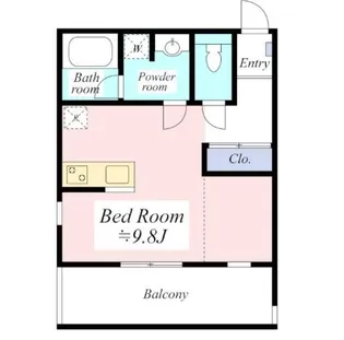 東京都文京区本駒込2【アパート】の間取り