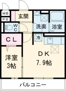 大阪府堺市堺区三宝町2【アパート】の間取り