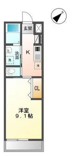 ブルーム【1階】の間取り