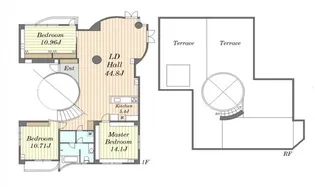 グリーンテラス元代々木【4階】の間取り