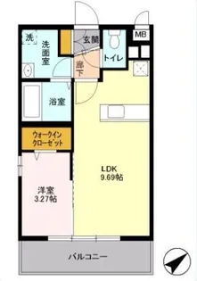 アイリスコート七右衛門【3階】の間取り