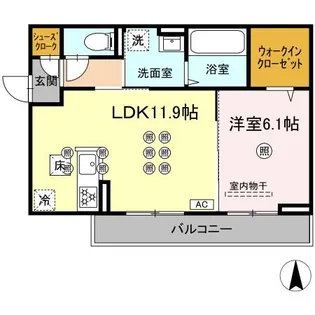 アルネオL【1階】の間取り
