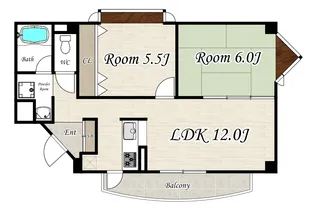 Spruce Court Ryokuchi(スプルースコート緑地)【2階】の間取り