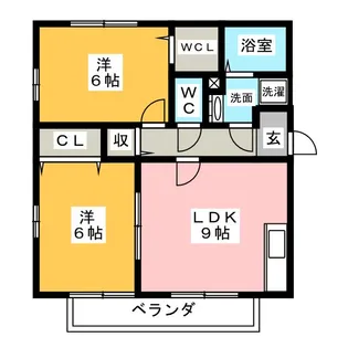 スカイプラザIII【1階】の間取り
