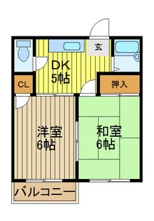 コーポ森田【1階】の間取り