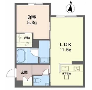 ゼーゲンハウス【1階】の間取り