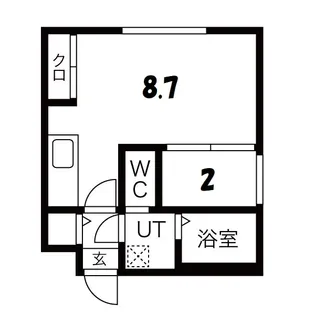 グリシーヌ南5条【2階】の間取り