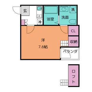 コンフォート泉【1階】の間取り