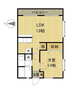 【グランドールB・O】【1階】の間取り