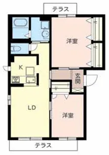 シャーメゾングランメール【1階】の間取り